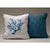 Corallomania White and green with blue embroidery