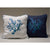 Corallomania White and green with blue embroidery