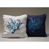 Corallomania White and green with blue embroidery